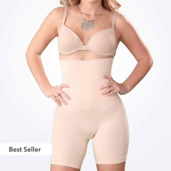 High Waisted Shaper Tummy Control Faja Shorts - Picture 1 of 8